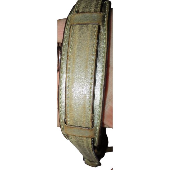 Coach 2007 Limited Edition Cursive Creed Brown Copper Stripe & Shimmer Demi Bag - Picture 7 of 10